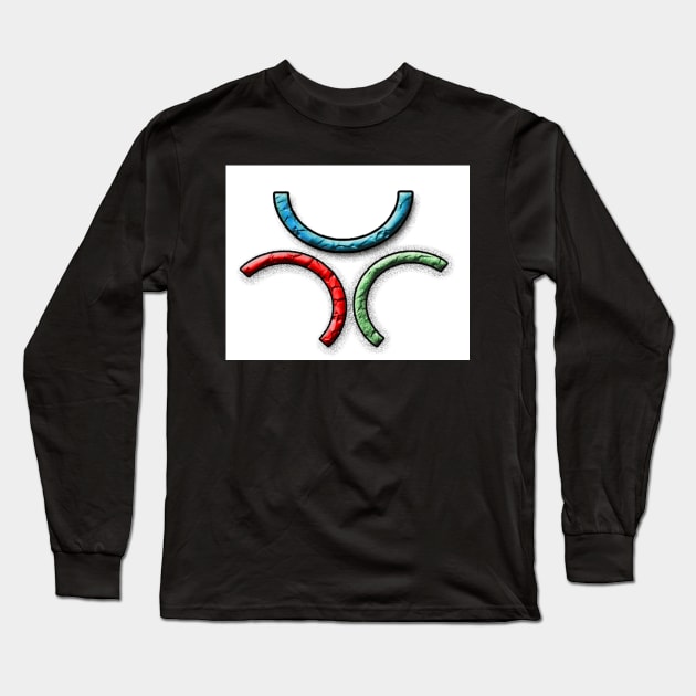 shape Long Sleeve T-Shirt by artist osama